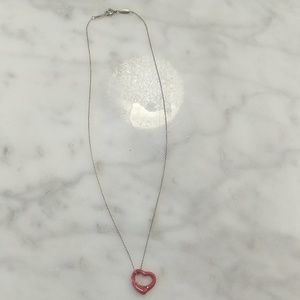 Tiffany open heart necklace